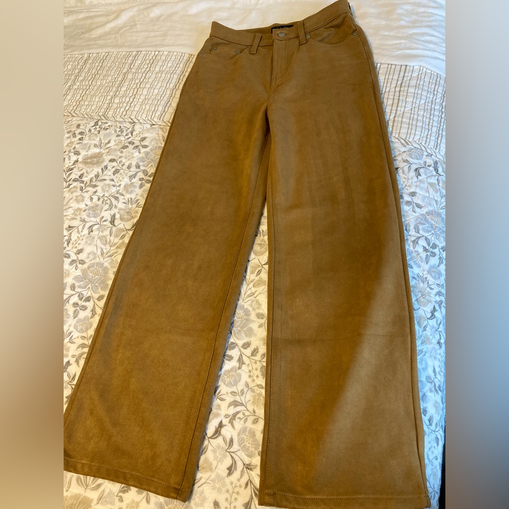 Wide Leg Women’s Suede Pants Banana Republic 26/2 Petite